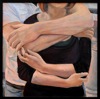 Hug 24x24 oil on Panel